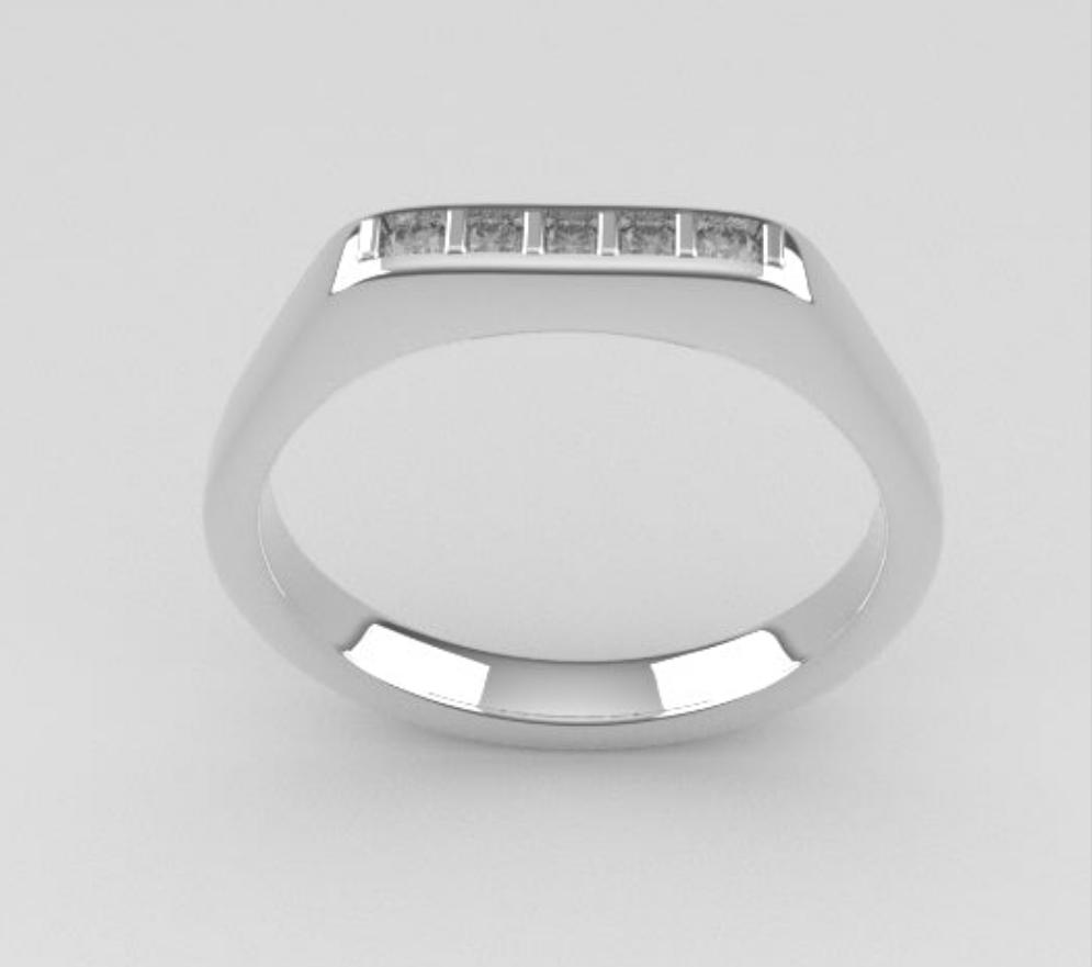 14K Engagement Ring with Diamond VS1 Stone, STT bezel