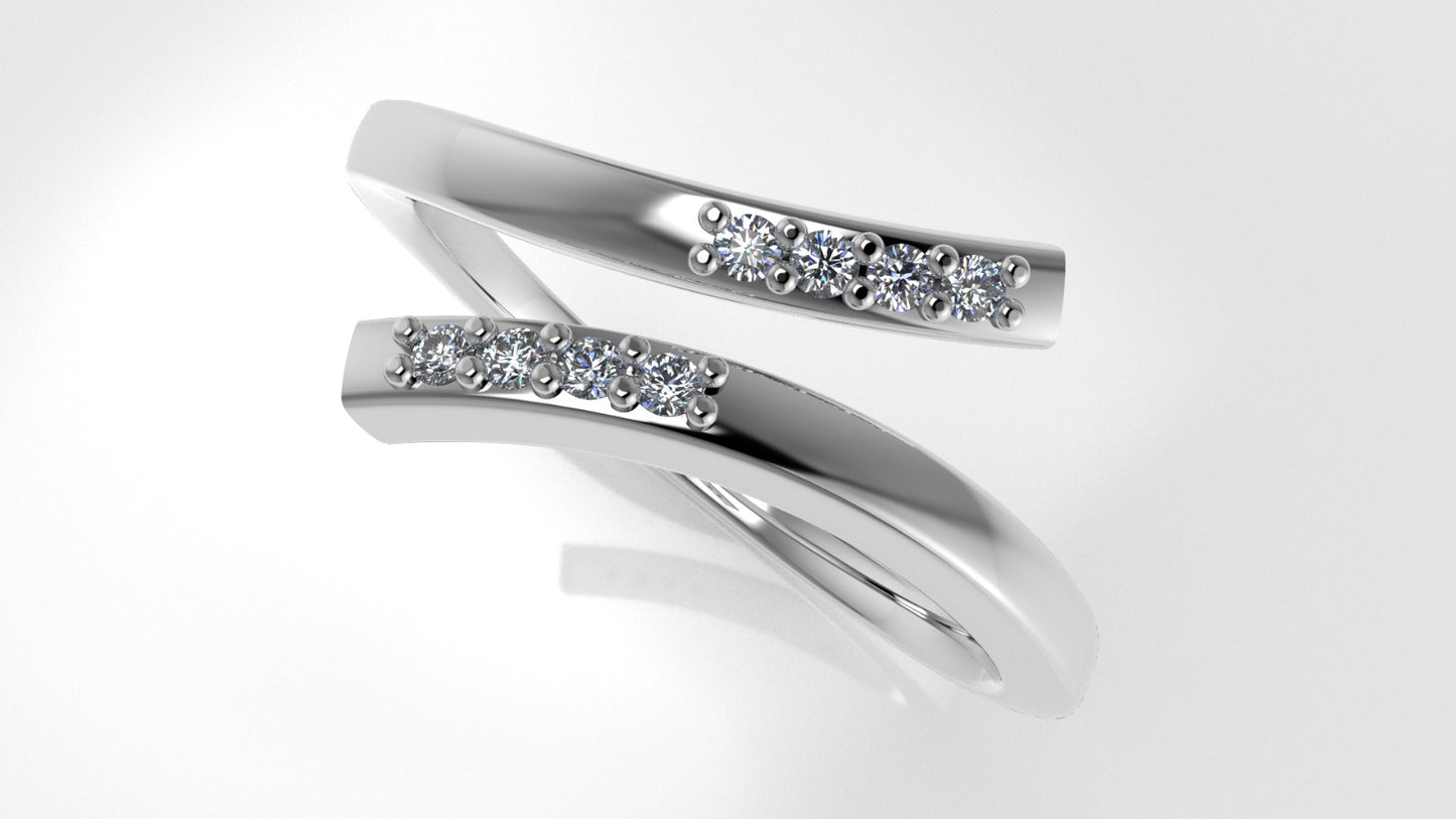 14K yellow Engagement gold Ring with Diamond VS1, it is use daily, "BAND" "setting prong"