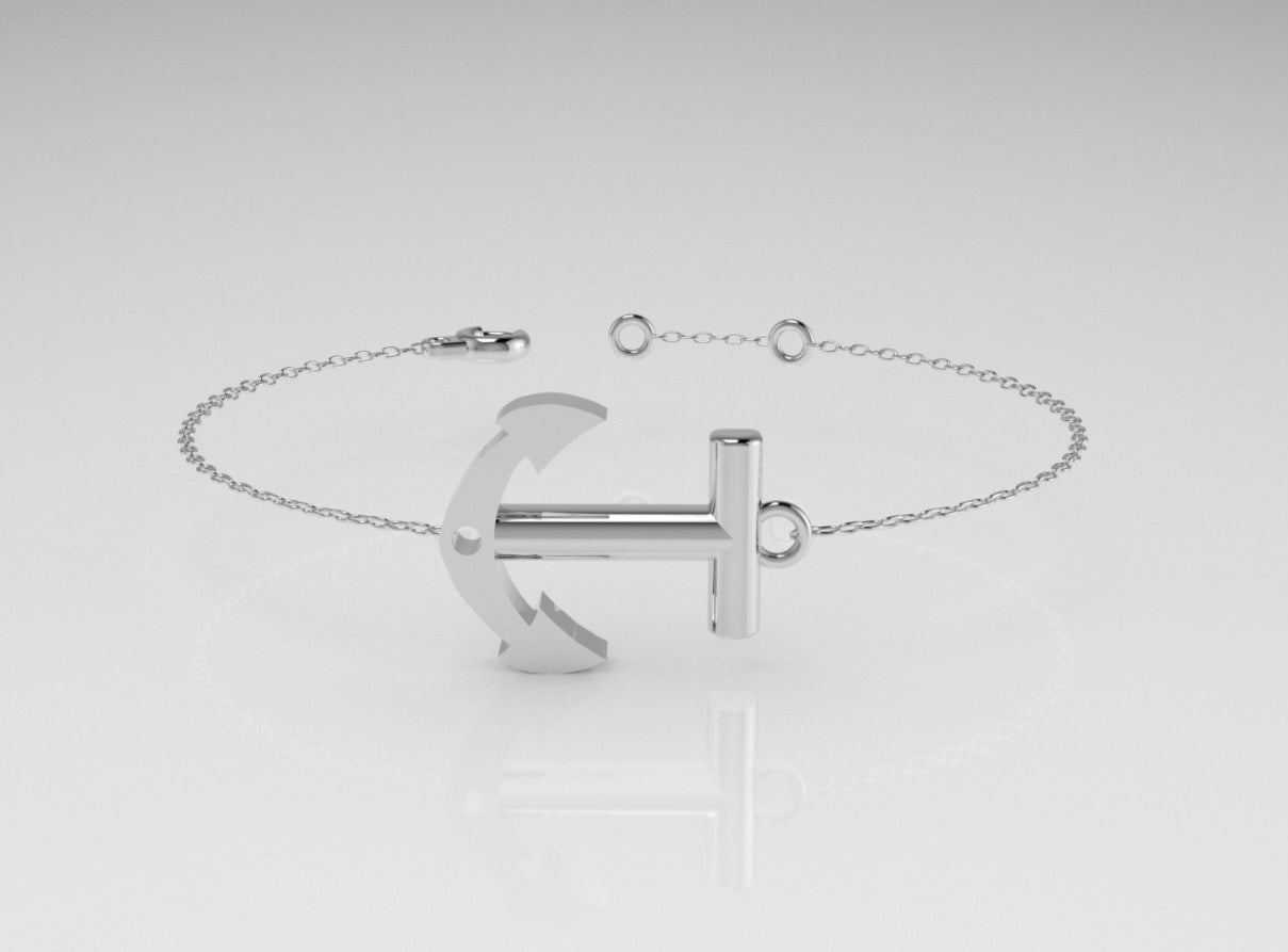 14k Bracelet, Boat Anclor Style
