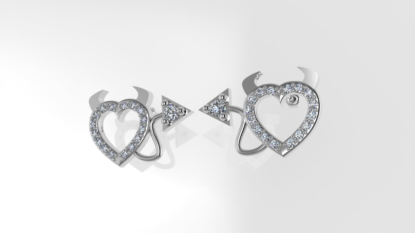 14k Gold Earrings with 34 DIAMONDS VS1, "Stt Prong" it is for daily use for any occasion