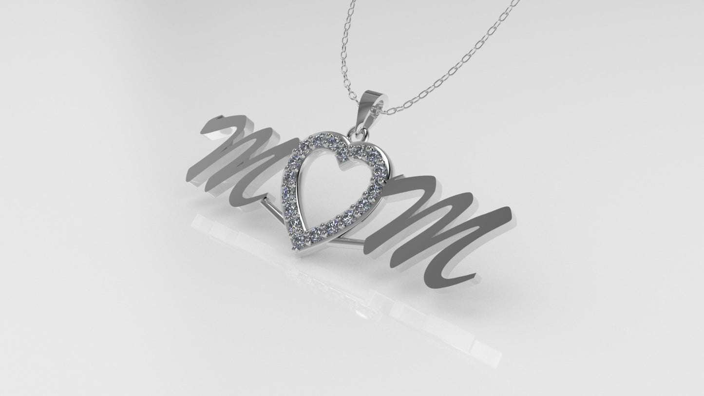 14K Pendant with 18 DIAMONDS VS1, "STT: Prong"