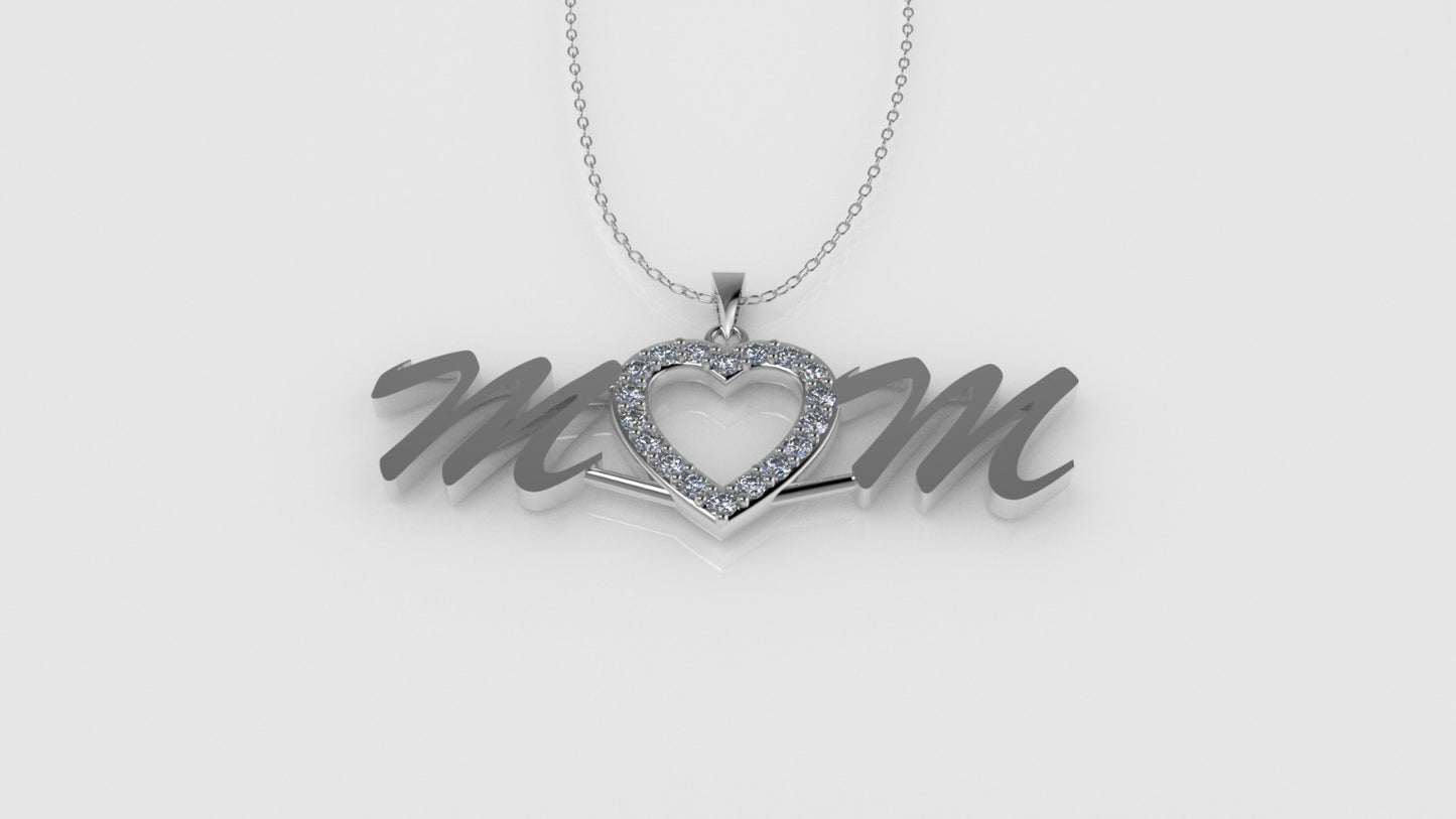 14K Pendant with 18 DIAMONDS VS1, "STT: Prong"