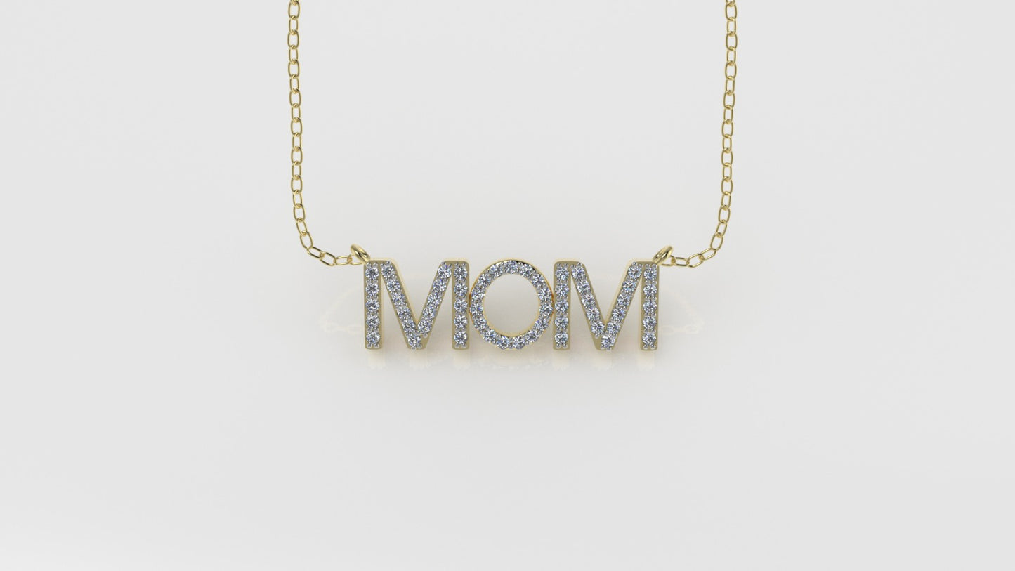 14K Pendant with 57 DIAMONDS VS1, "STT: Prong", for MOM