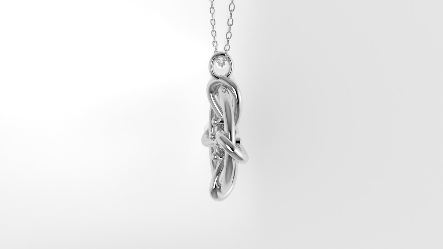 14K Gold Pendant with 1 DIAMOND VS1, STT: Prong