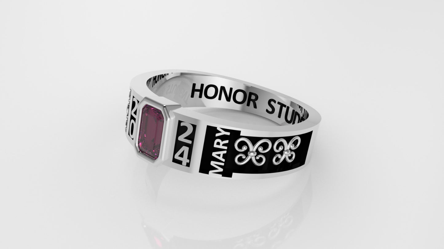 14K Grade Gold Ring with 1 TOURMALINE PINK, Stt: Bezel