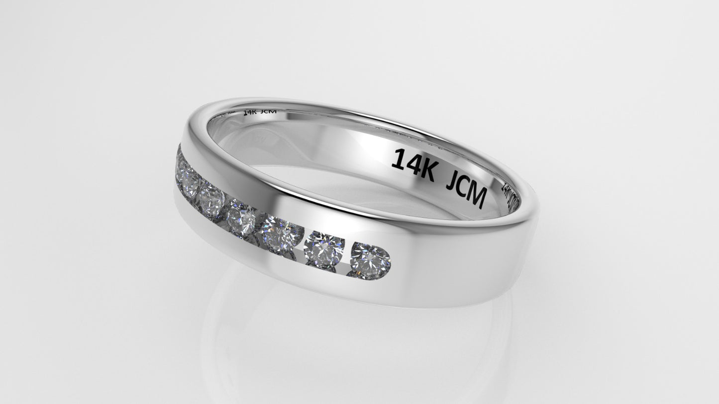14K Gold Ring with 8 DIAMONDS, Stt: Chanel, For Men