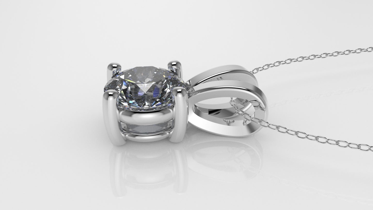 14K Gold Pendant with 1 Diamond VS1, STT: Prong, Only Pendant Included Bell