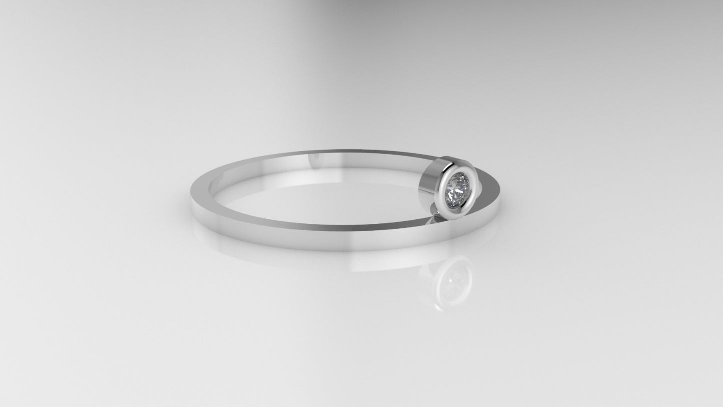14k Diamond Ring, it is fine, delicate, comfortable for daily wear