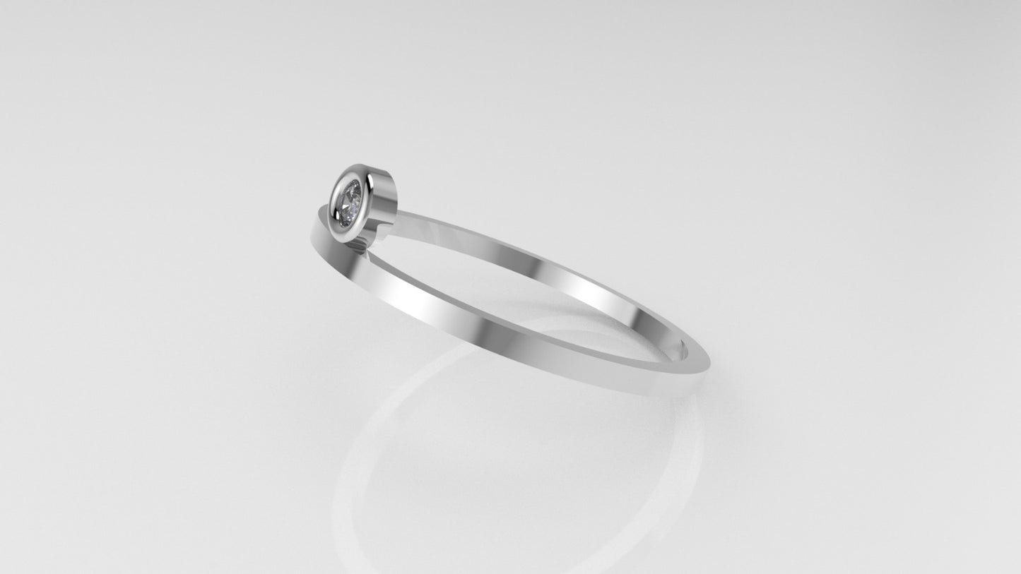 14k Diamond Ring, it is fine, delicate, comfortable for daily wear