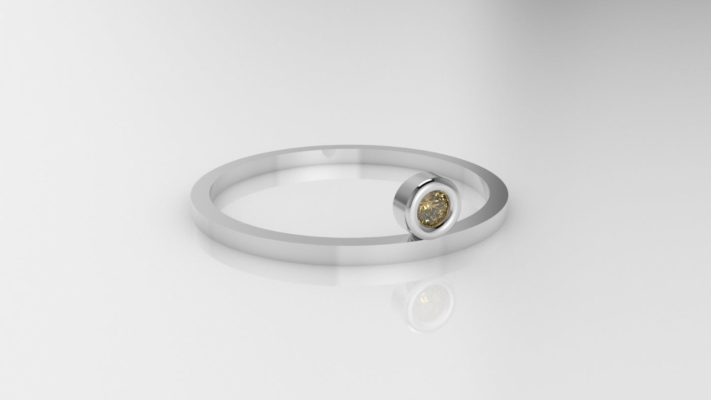 14k Citrine Ring, it is fine, delicate, comfortable for daily wear