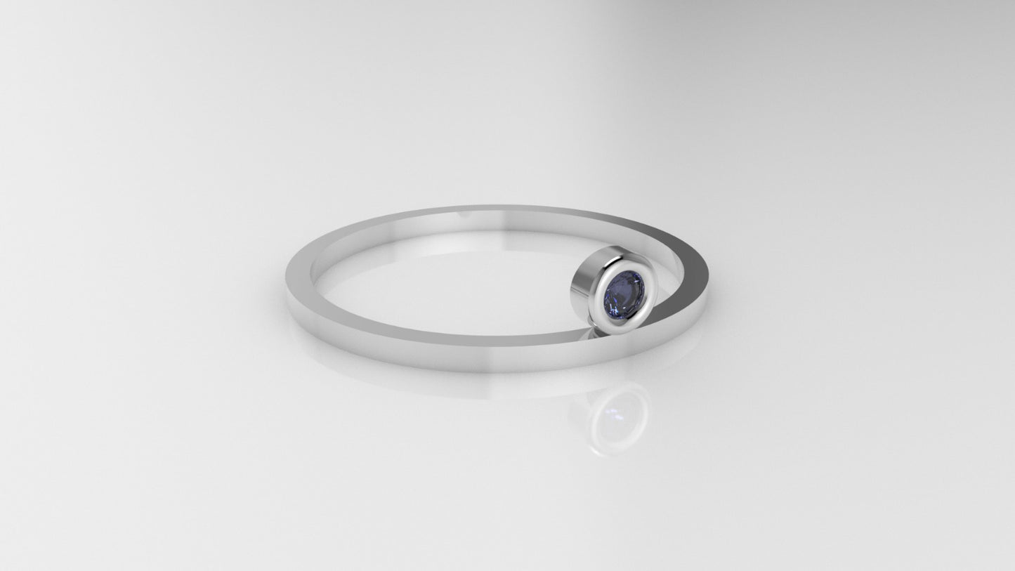 14k Tanzanite Ring, it is fine, delicate, comfortable for daily wear