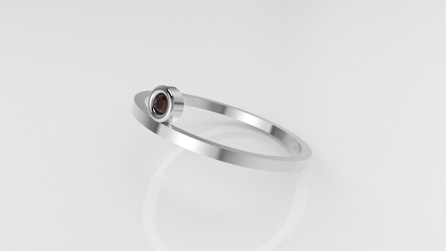 14k Ruby Ring, it is fine, delicate, comfortable for daily wear