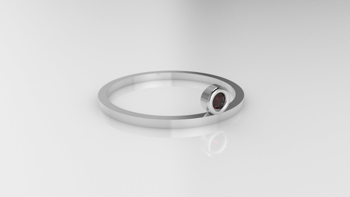 14k Ruby Ring, it is fine, delicate, comfortable for daily wear