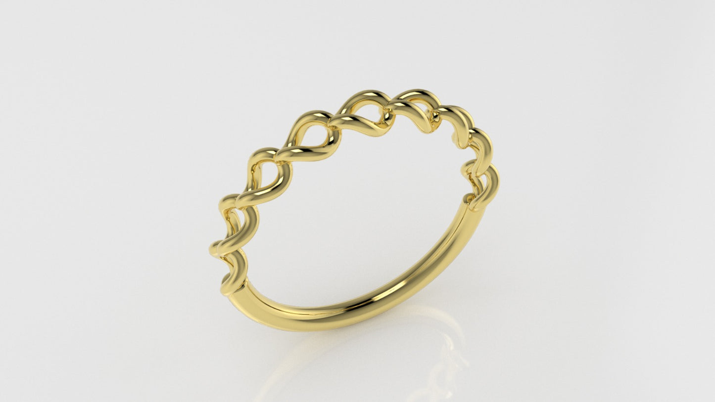 14K Chain Gold Ring