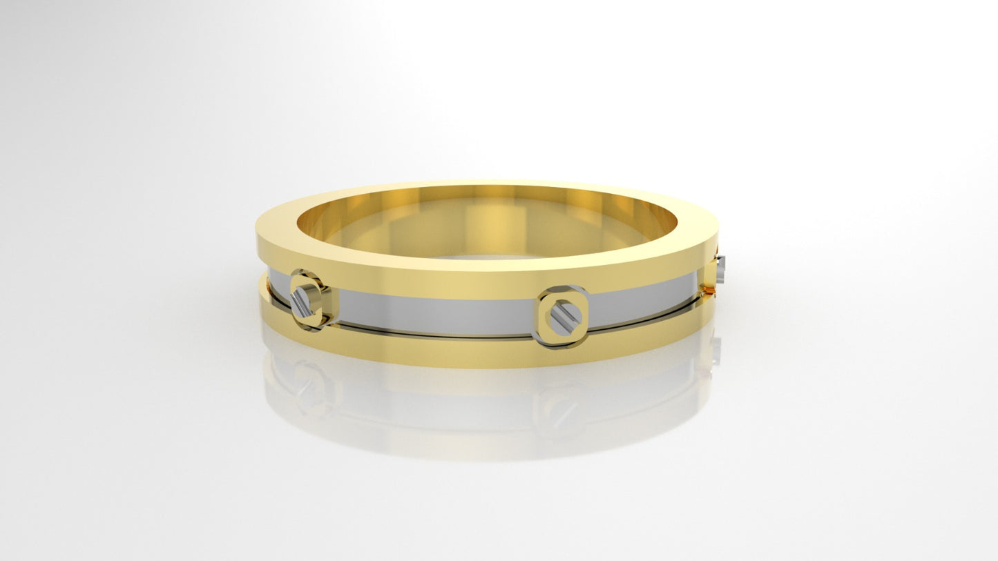 14K Gold Wedding Ring, For men or women