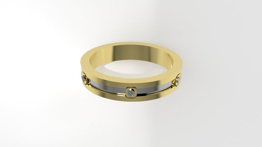 14K Gold Wedding Ring, For men or women