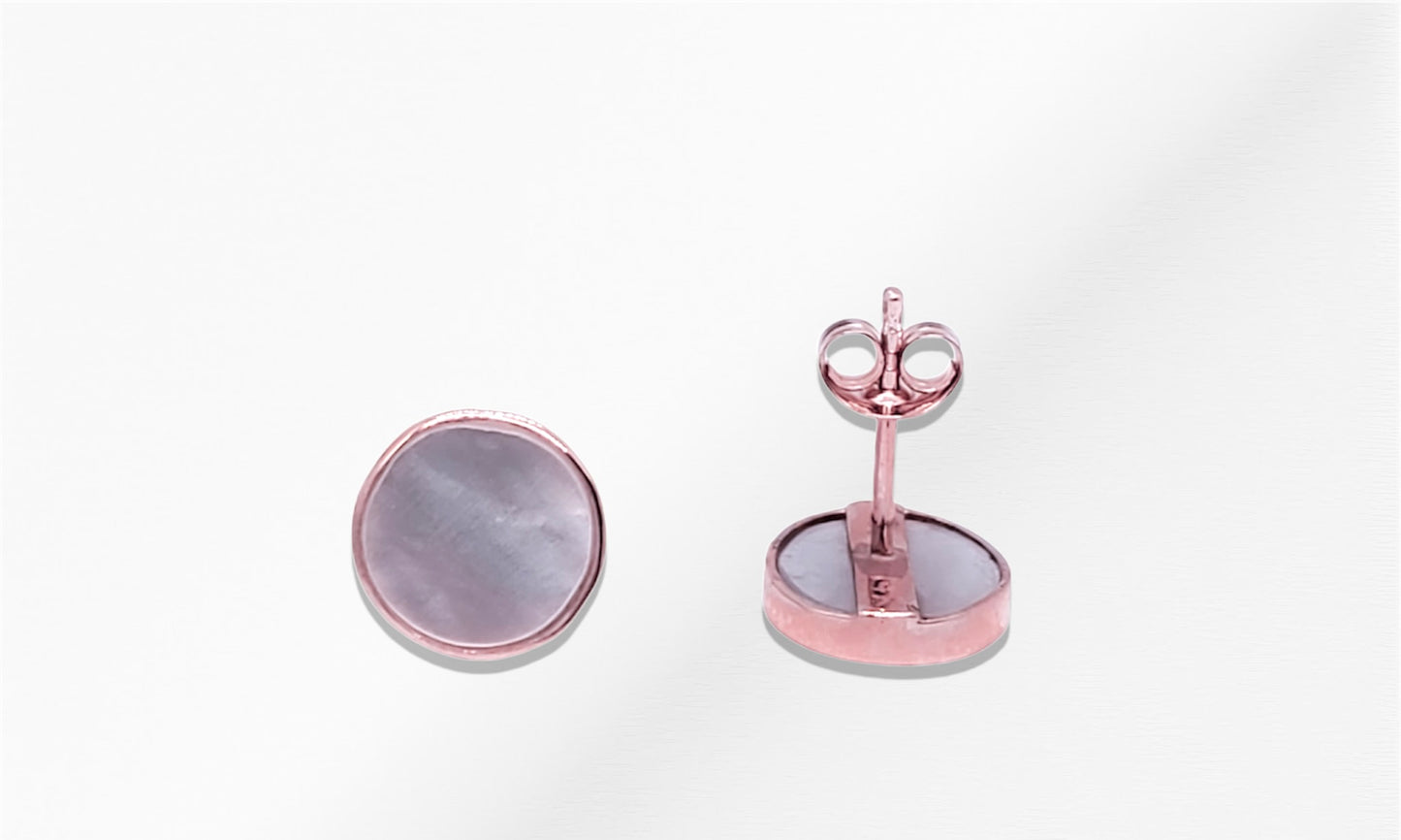 14k Round Stud Earrings