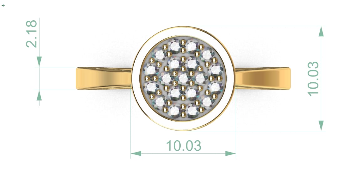 14k gold ring with 19 DIAMONDS 28.5CT, engagement ring, round style, everyday wear, it is comfortable and elegant