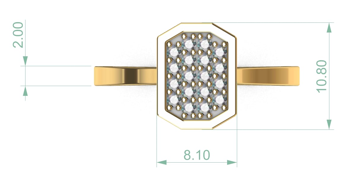 14k gold ring with 18 MOISSANITE 27CT, engagement ring, everyday wear, it is comfortable and elegant