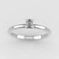 14K Band ring with Diamond VS1, style Pear, STT PRONG