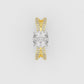 14K yellow gold Ring with Diamond VS1, Stt prongs