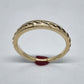14k wedding ring, band, rope, solid gold