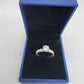 Gold engagement ring with 1.00 ct Diamond VS1, stt prongs, band twisted