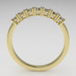 14k yellow gold Ring with 7 Diamond 2.5mm VS1 each, "stt prongs" stone round
