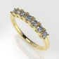 14k yellow gold Ring with 7 Diamond 2.5mm VS1 each, "stt prongs" stone round