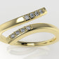 14K yellow Engagement gold Ring with Diamond VS1, it is use daily, "BAND" "setting prong"