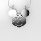 14K Pendant with 2 Diamond 2mm VS1 each, includes 18 inch chain, Mickey Mouse Face