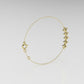 14k Bracelet with 5 DIAMOND 3mm VS1, "Prongs"