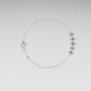 14k Bracelet with 5 DIAMOND 3mm VS1, "Prongs"