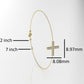 14k Bracelet with 10 DIAMOND 1.2mm VS1 each, cross style