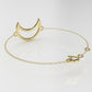 14k Bracelet, Moon Style