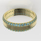 14K Engagement Ring with 84 AQUAMARINE 1.3mm each, "stt prong" "cut chanel" "stones at 45 degrees"