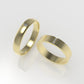14K WEDDING Rings with 4 MOISSANITE VS1, "setting bezel and prong" "cut chanel"