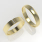 14K WEDDING Rings with 4 MOISSANITE VS1, "setting bezel and prong" "cut chanel"
