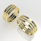 14K Engagement Band Rings with 10 MOISSANITE 1mm VS1 each, cut chanel, setting prongs, for men and women