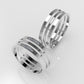 14K Engagement Band Rings with 10 MOISSANITE 1mm VS1 each, cut chanel, setting prongs, for men and women