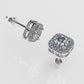 14k Yellow Gold Earrings with 42 DIAMOND VS1, "Stt: Prongs" "UNISEX"