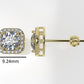 14k Yellow Gold Earrings with 42 DIAMOND VS1, "Stt: Prongs" "UNISEX"