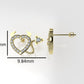 14k Gold Earrings with 34 DIAMONDS VS1, "Stt Prong" it is for daily use for any occasion
