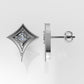 14K Gold Earrings with 2 DIAMONDS 4mm VS1 each , it is for daily use, "star with 4 point" "FILIGREE" "STT: 4 prong"