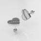 14k Gold Earrings with 10 DIAMONDS 1.2mm VS1 each , it is for daily use, "Hearts" "FILIGREE" "STT: 4 prong" "CUT: Chanel"
