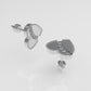 14k Gold Earrings with 10 DIAMONDS 1.2mm VS1 each , it is for daily use, "Hearts" "FILIGREE" "STT: 4 prong" "CUT: Chanel"