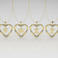 14K Pendant, Alphabet Letters with 12 DIAMONDS 1.2mm VS1