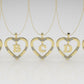 14K Pendant, Alphabet Letters with 12 DIAMONDS 1.2mm VS1