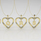14K Pendant, Alphabet Letters with 12 DIAMONDS 1.2mm VS1