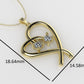 14K Pendant with 2 Diamonds VS1, "STT: Prong"